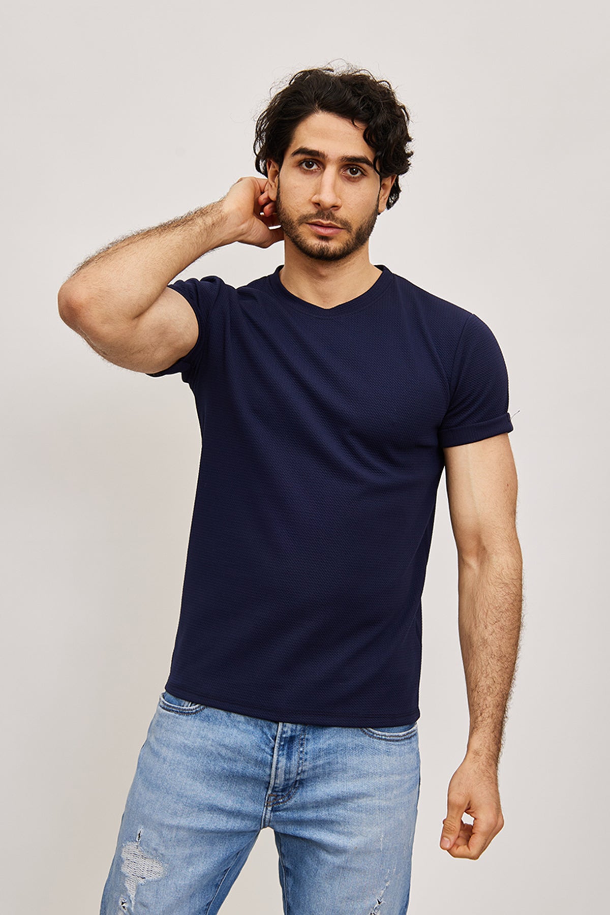 T-shirt Homme MARINE Cintré