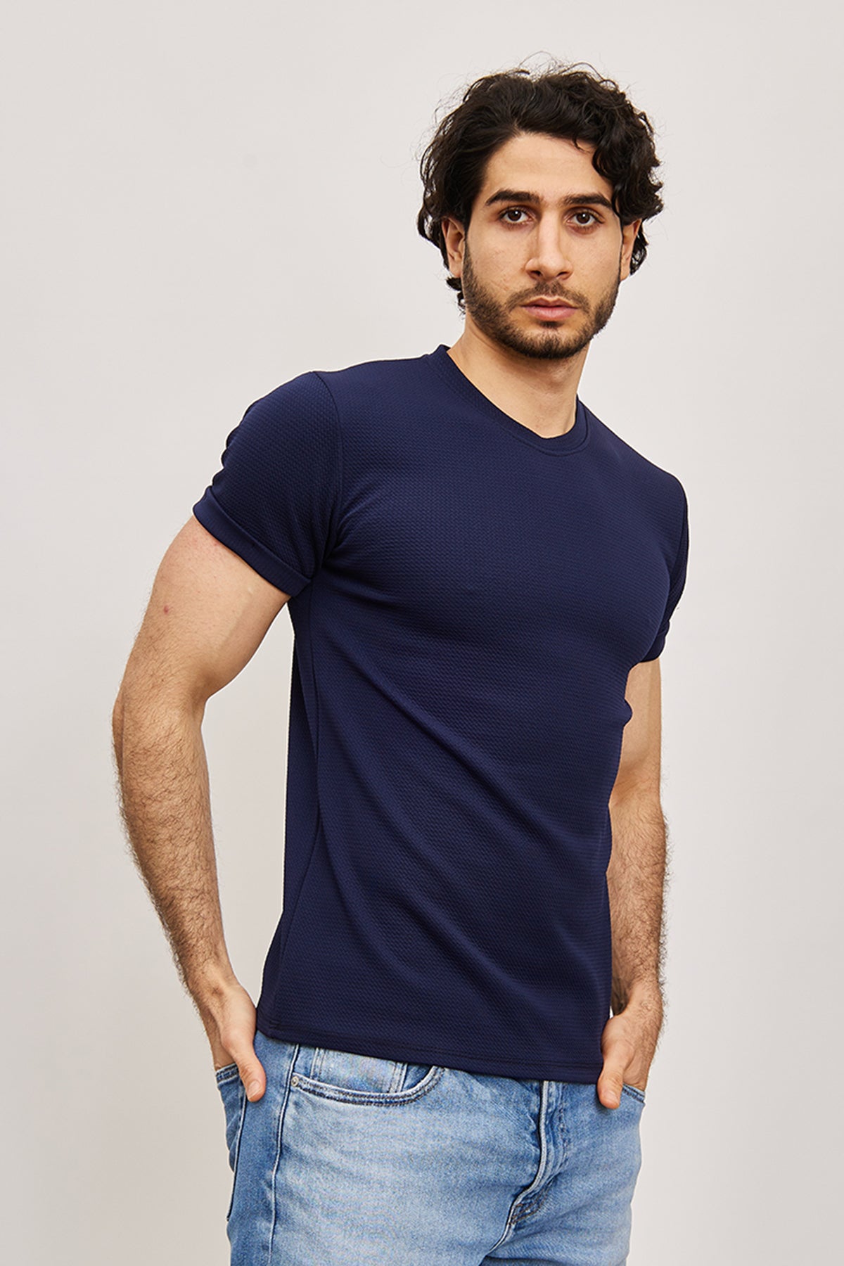 T-shirt Homme MARINE Cintré
