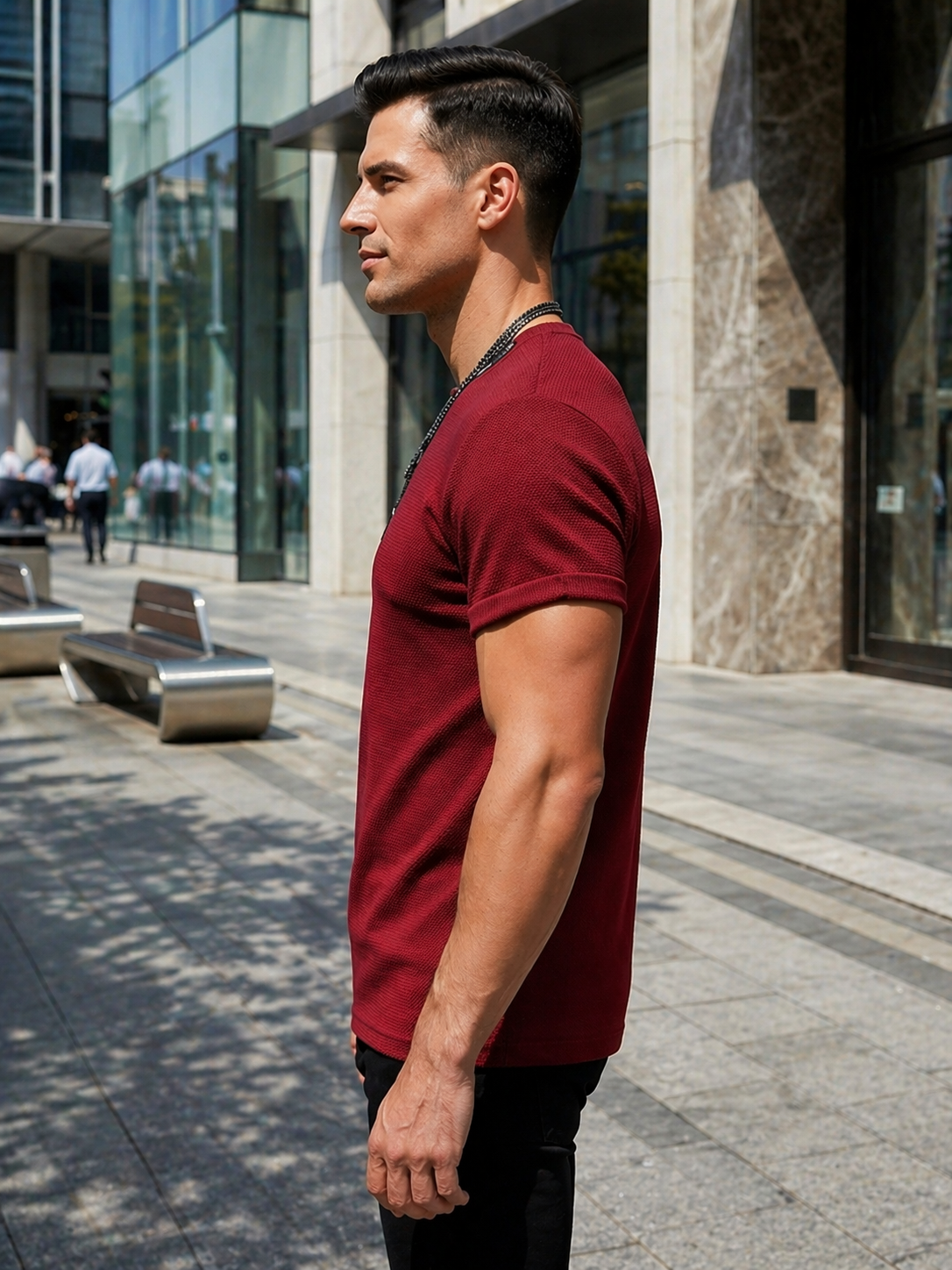 T-shirt Texture Rouge