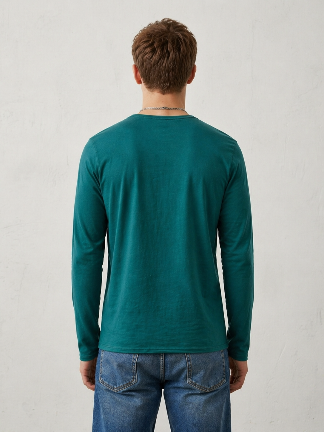 T-shirt manches longues vert bouteille