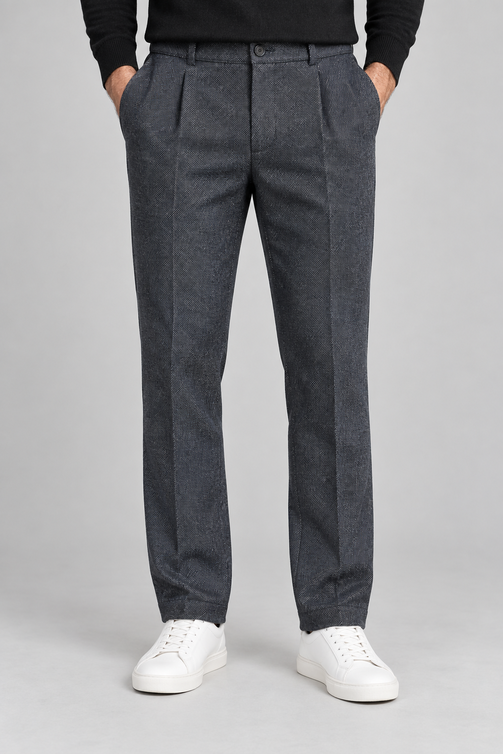 Pantalon Homme bleu Chiné