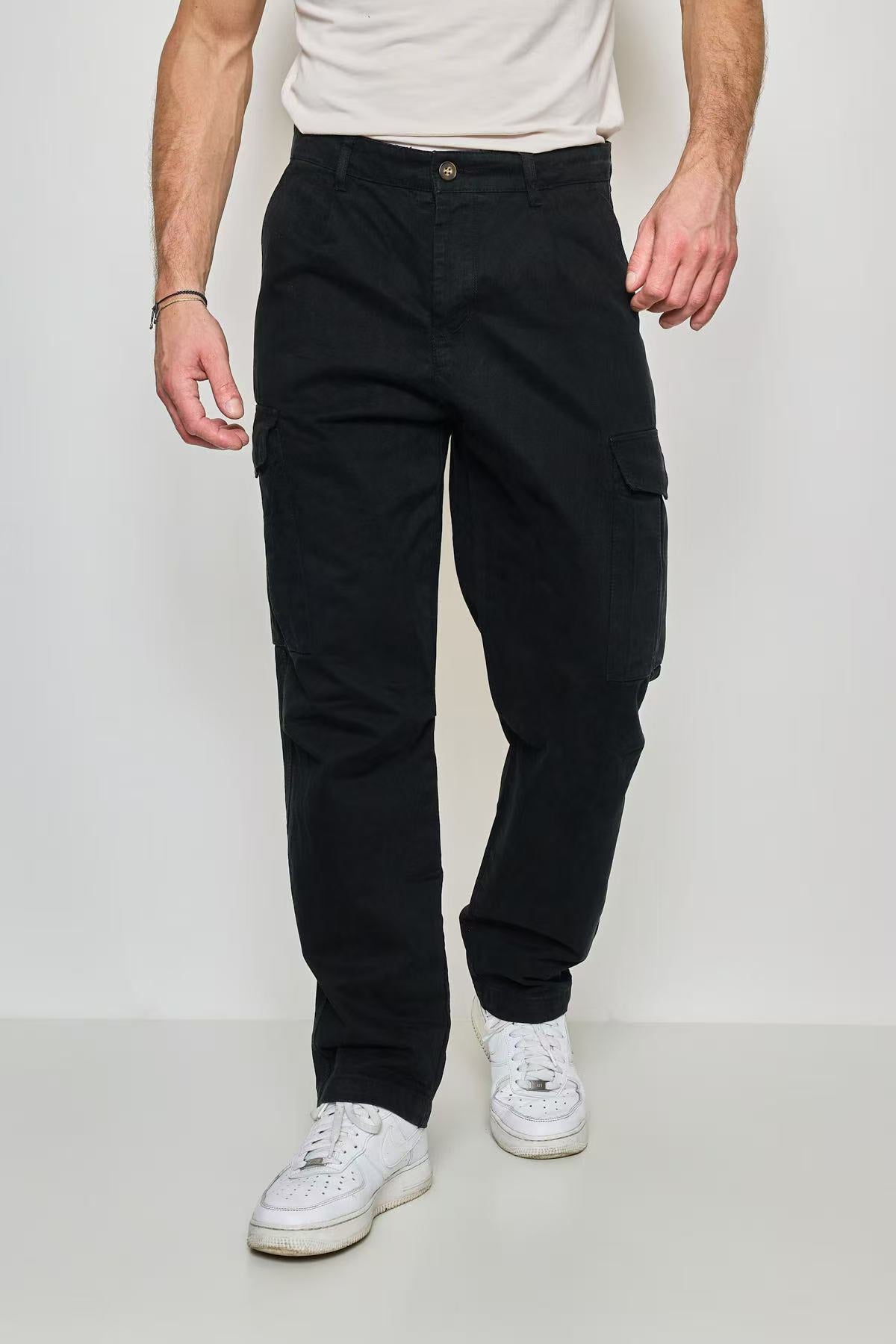 Pantalon Cargo Homme Noir