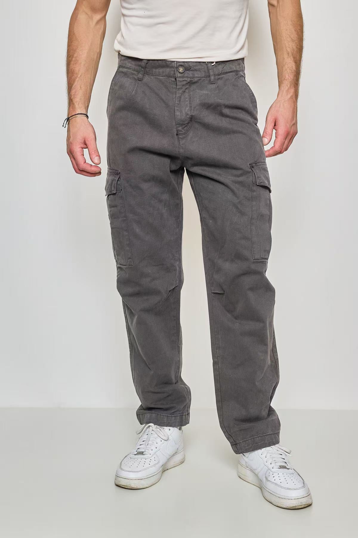 Pantalon Cargo Homme Gris