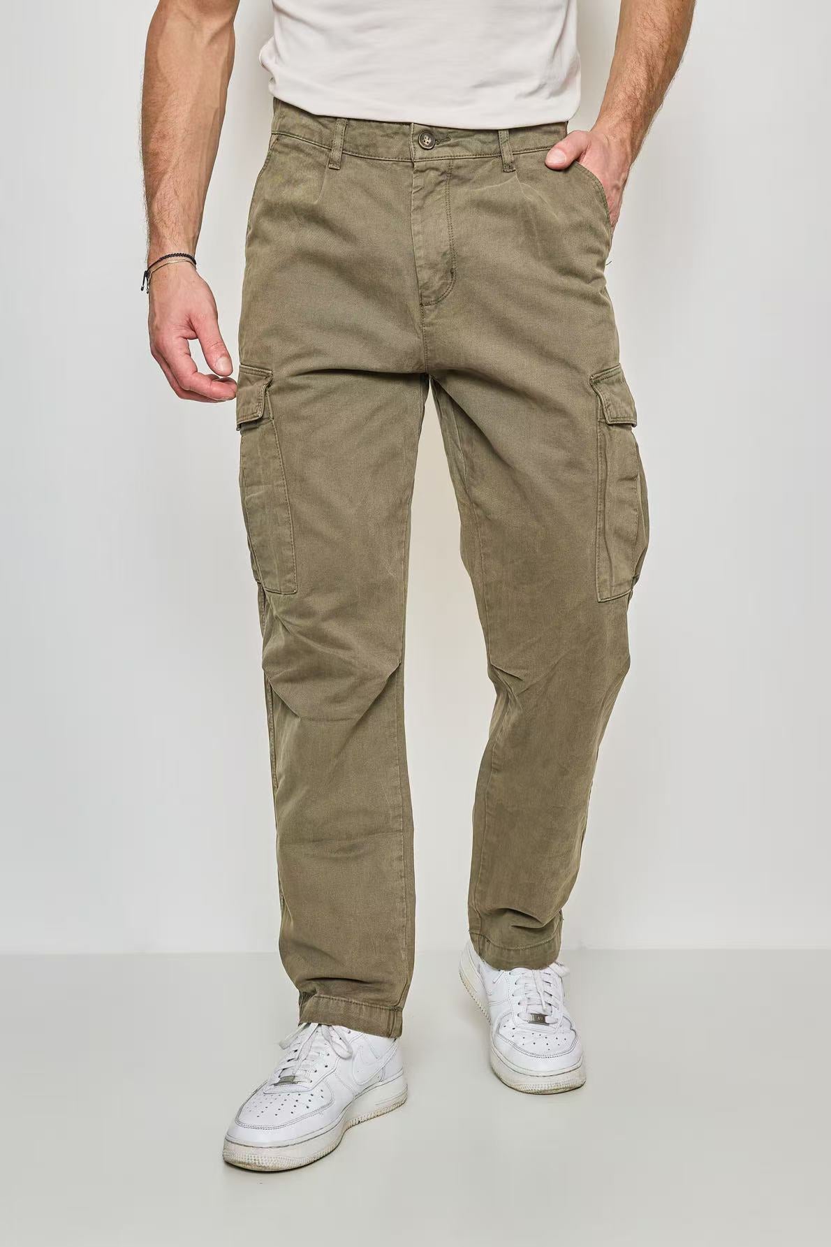 Pantalon Cargo Homme Vert