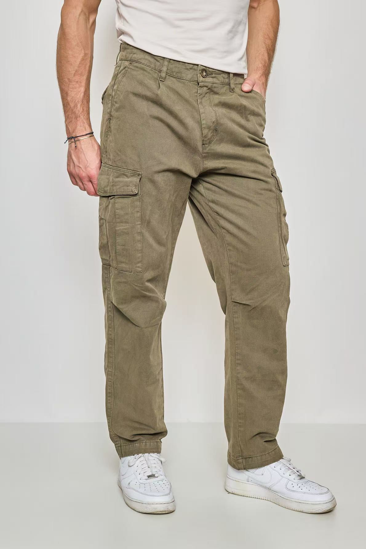 Pantalon Cargo Homme Vert
