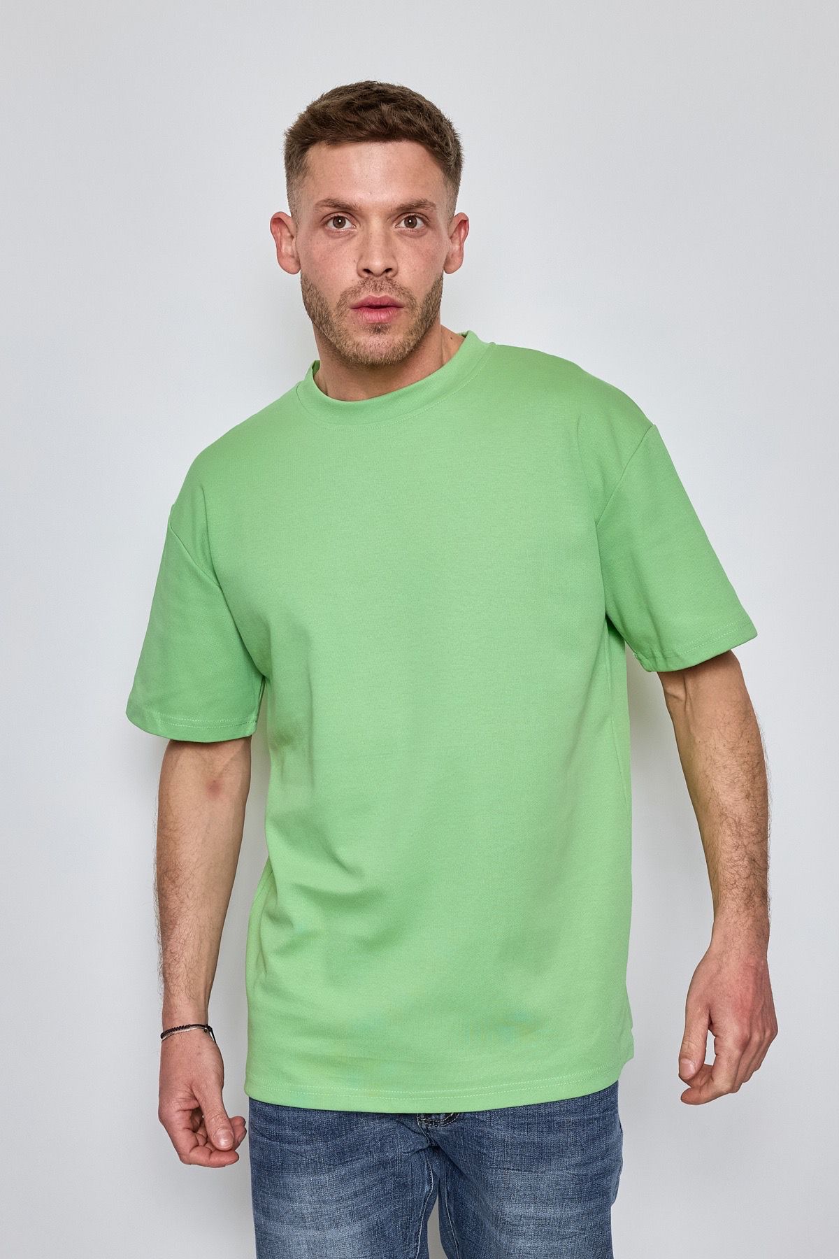 T-shirt style oversized vert homme