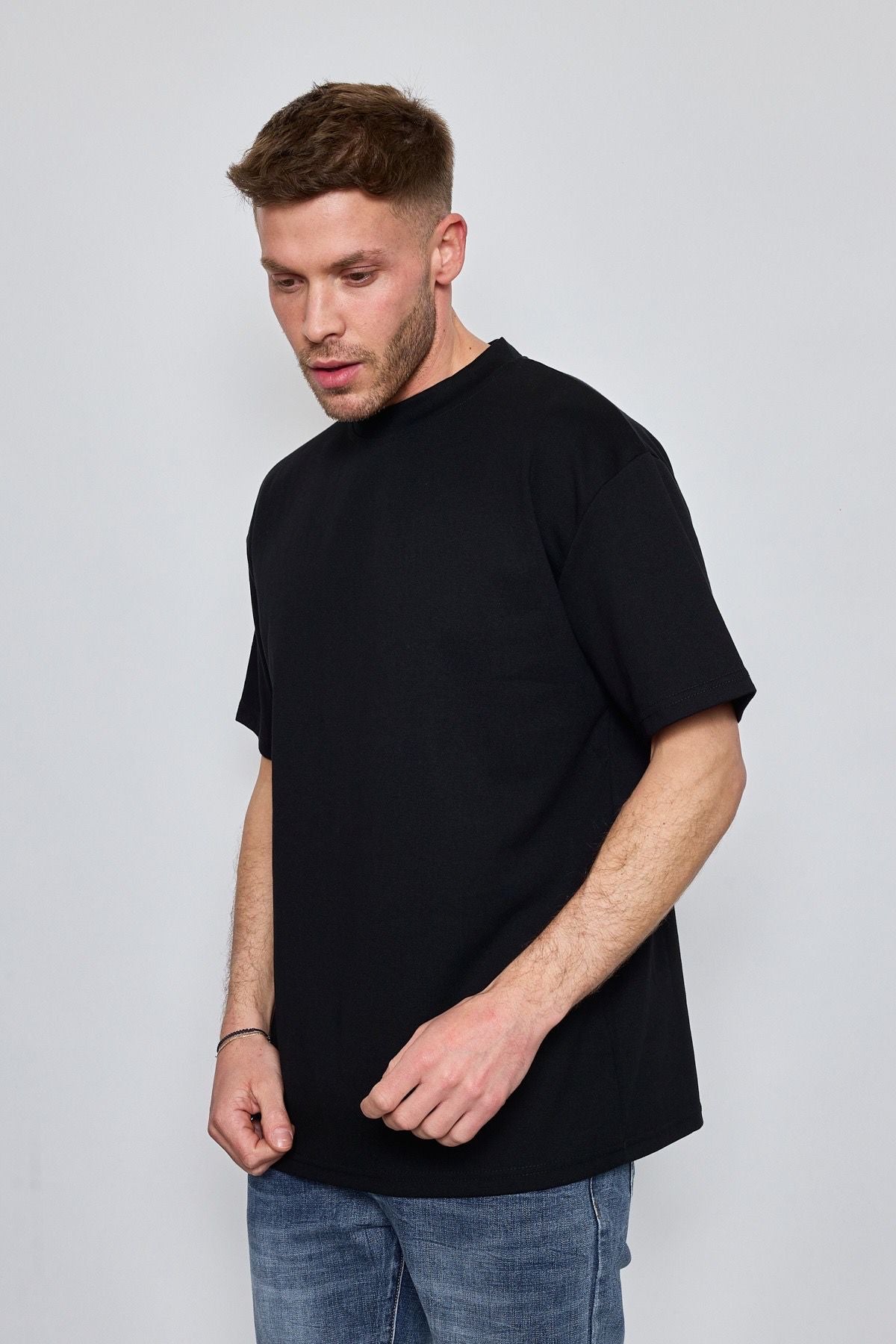 T-shirt style oversized noir homme