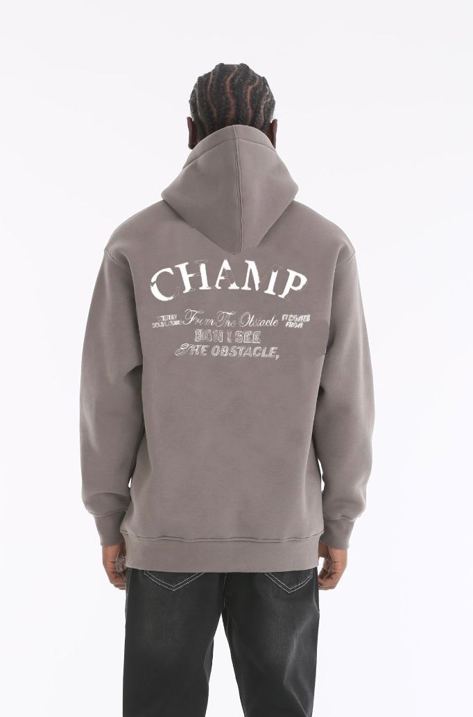 Sweat gris fonce avec motif