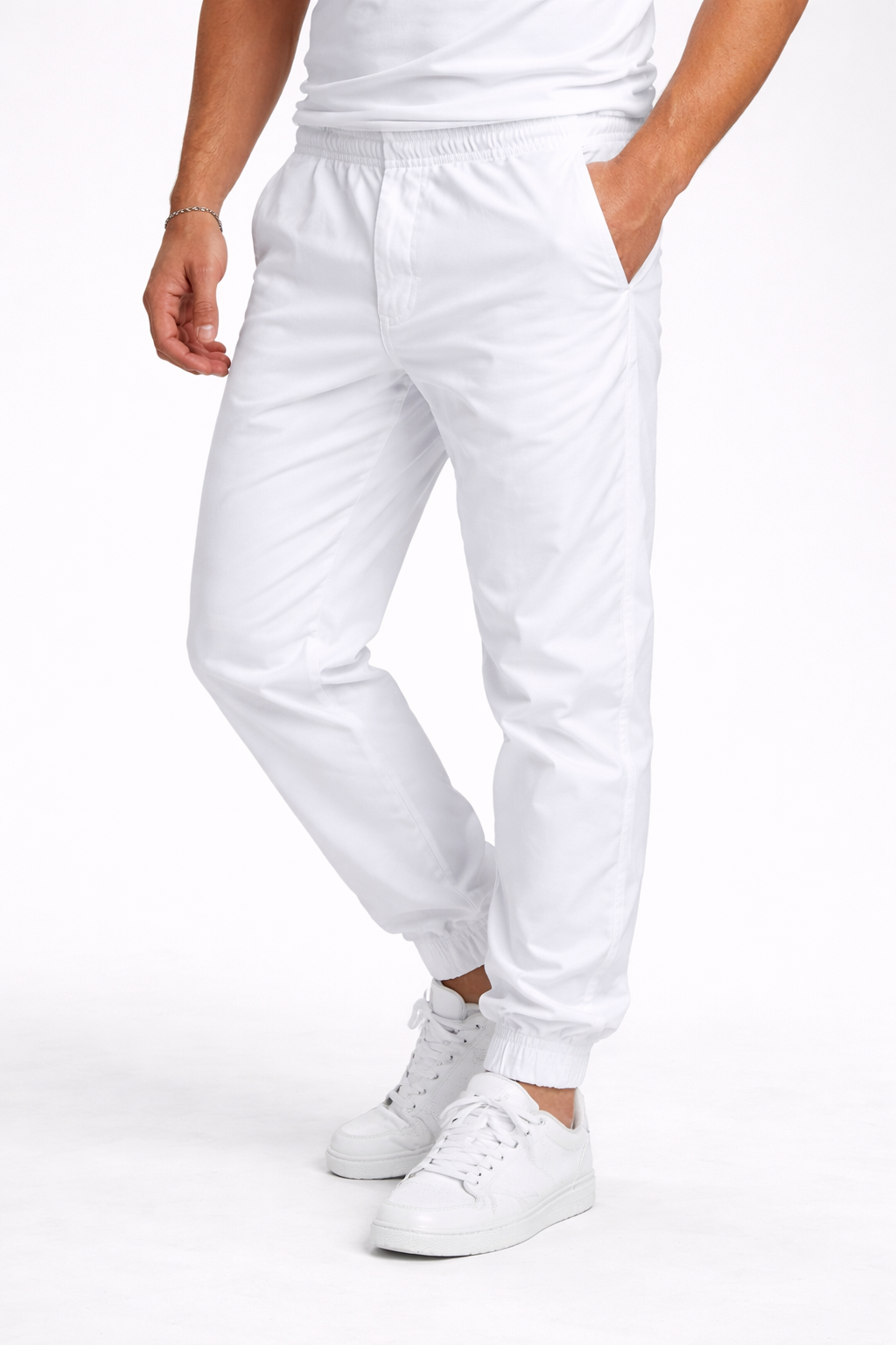 Pantalon Jogger Homme Blanc
