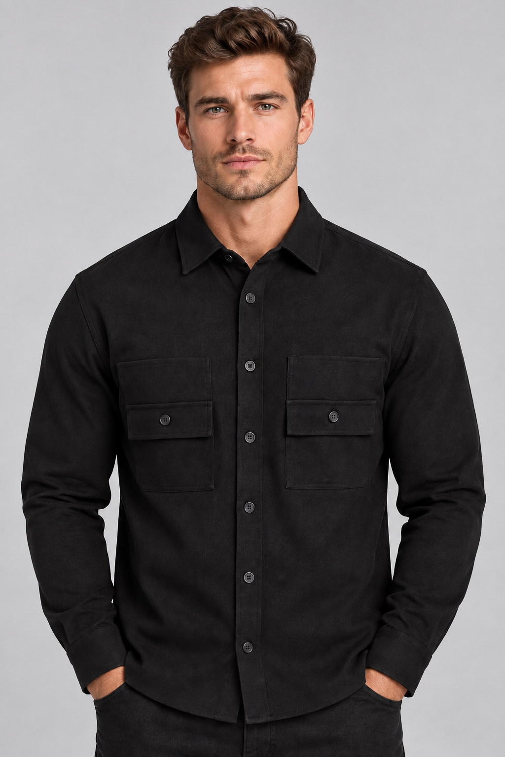 Surchemise homme noire