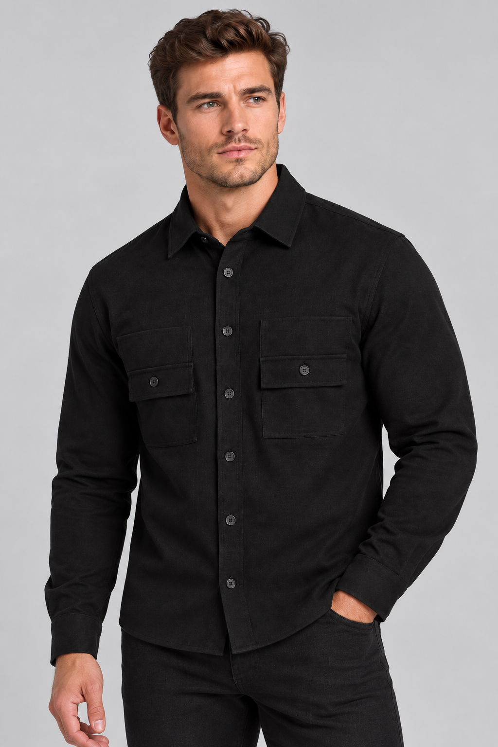 Surchemise homme noire