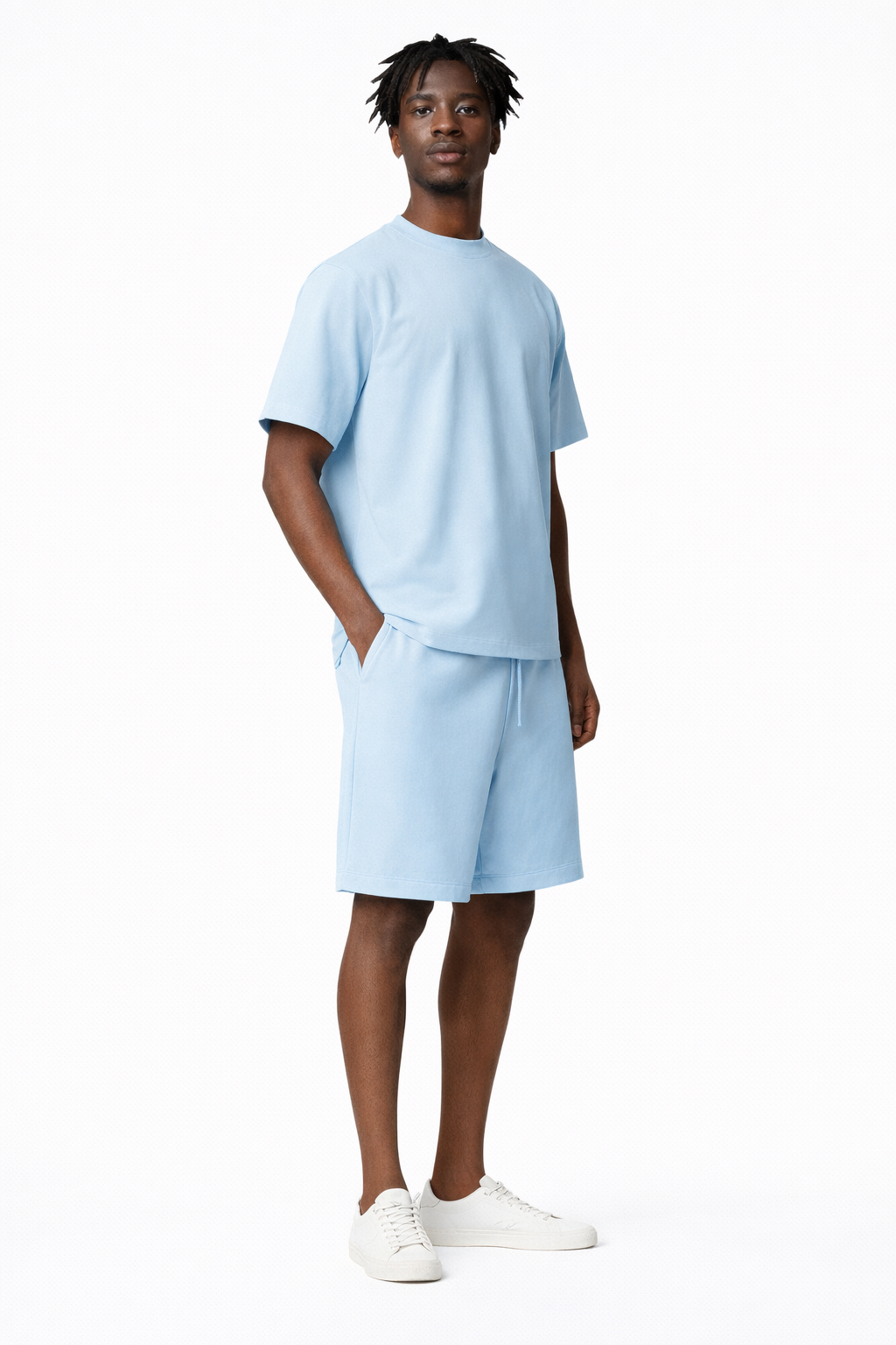 Ensemble Homme T-shirt et Short Bleu ciel