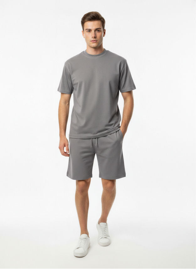 Ensemble Homme T-shirt et Short Gris