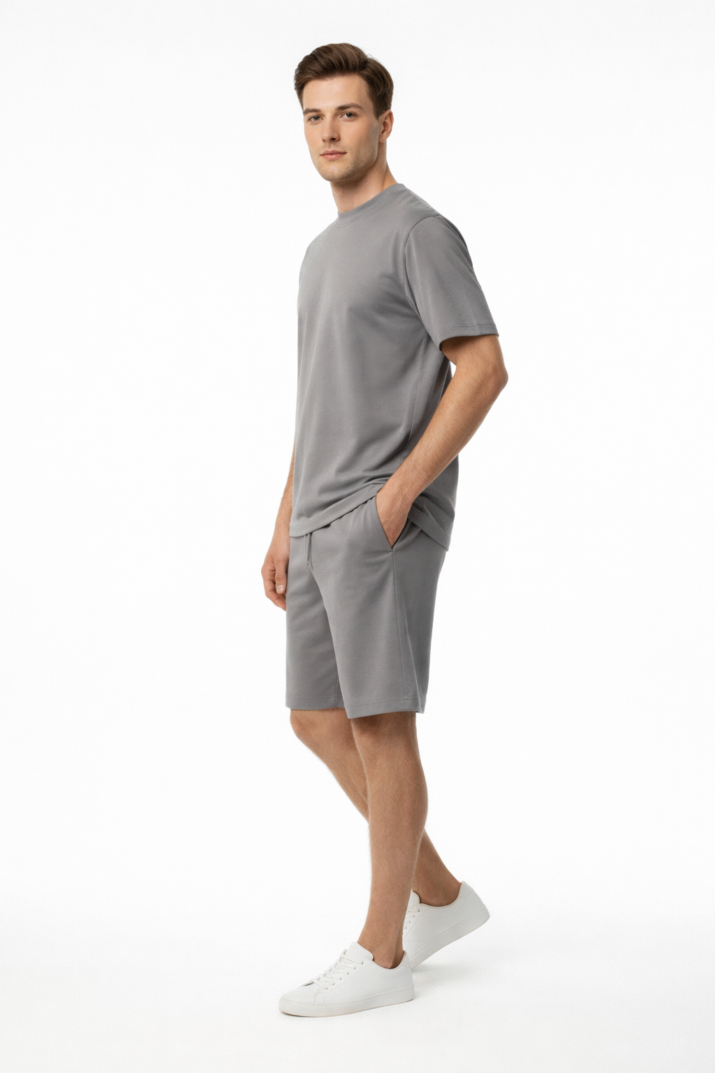 Ensemble Homme T-shirt et Short Gris