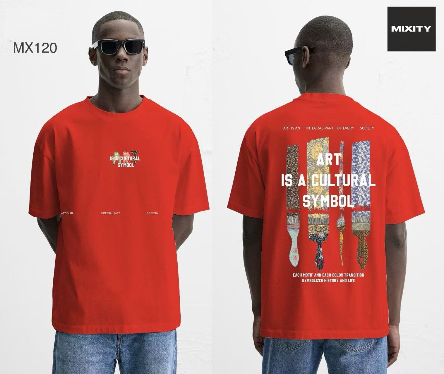 T-shirt oversize artistique