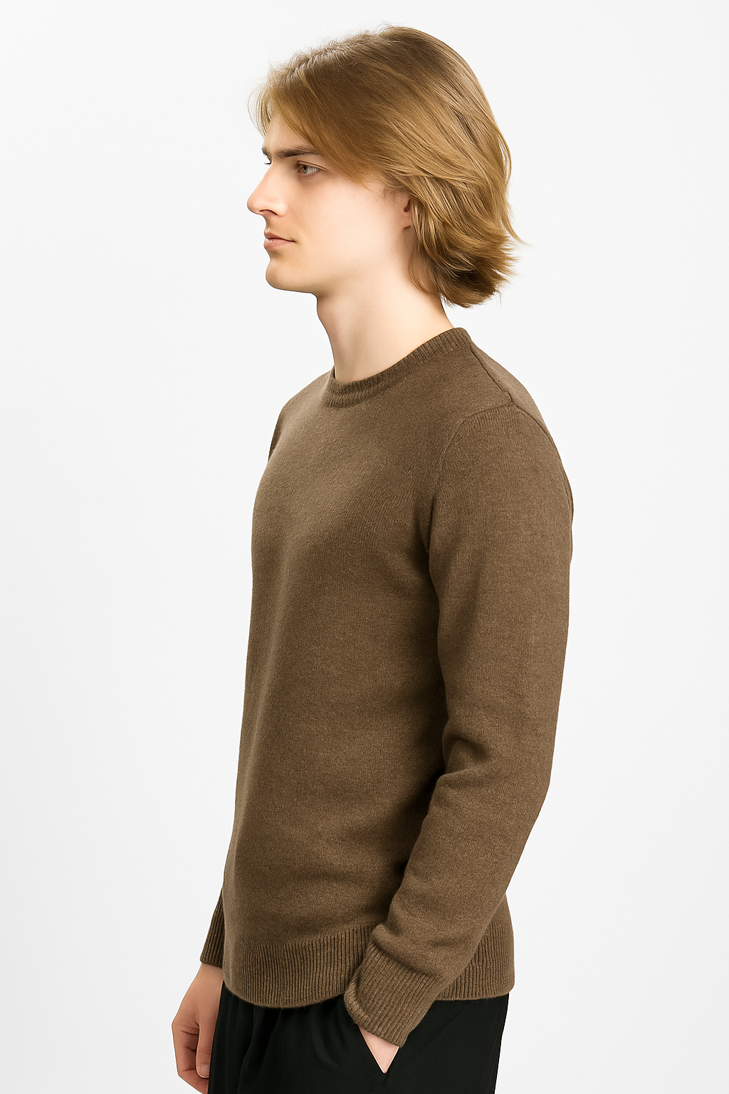 Pull Col Rond Homme – Maille Douce