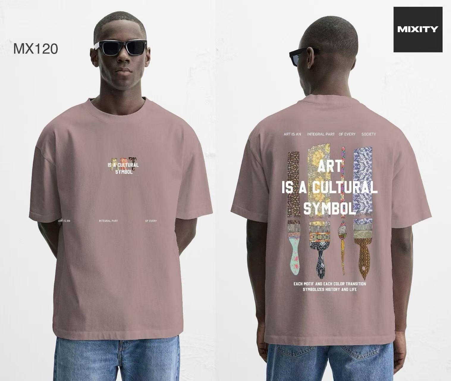 T-shirt oversize artistique
