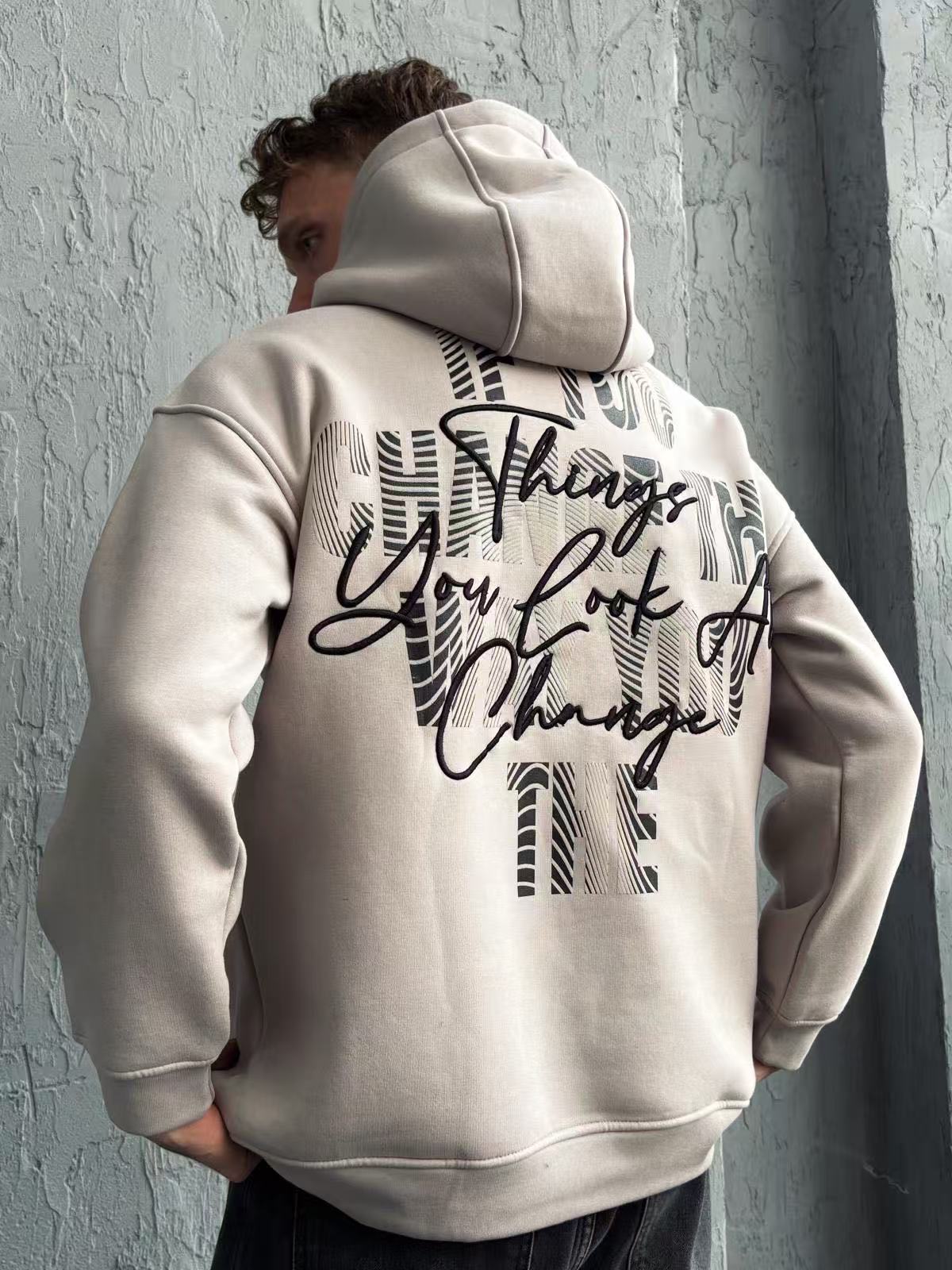 sweat à capuche imprimé