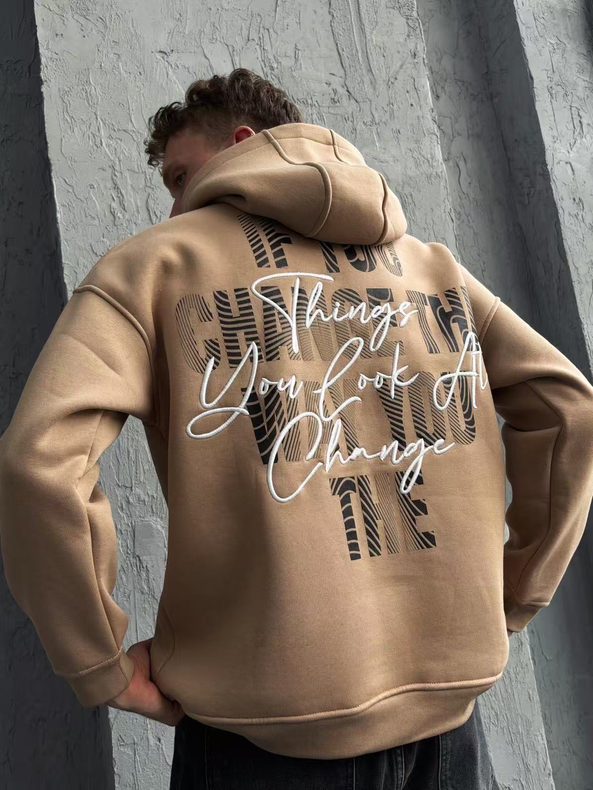 sweat à capuche imprimé