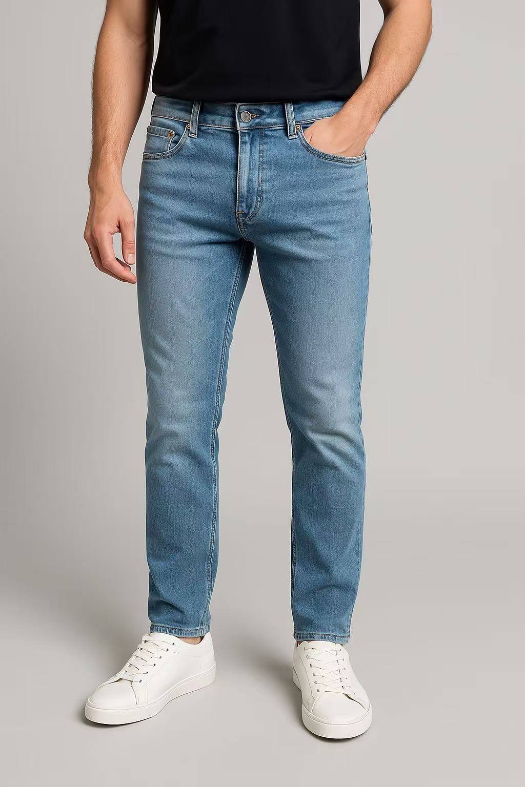 Jean Homme Bleu Délavé