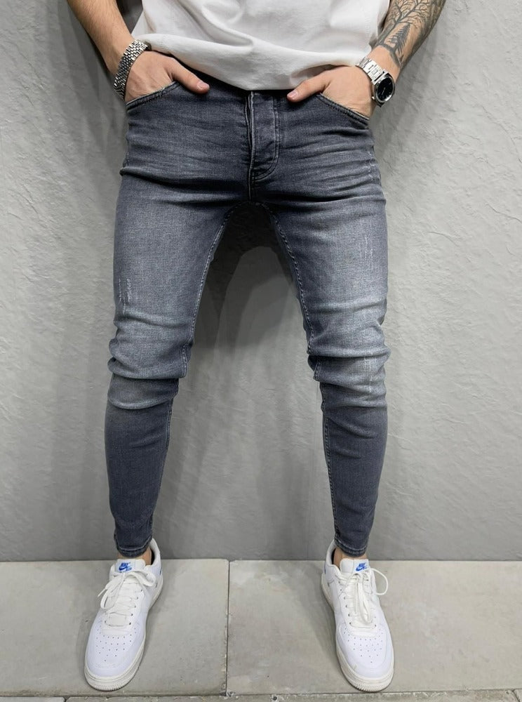 2y premium Jeans gris délavé skinny classique homme ilannfive