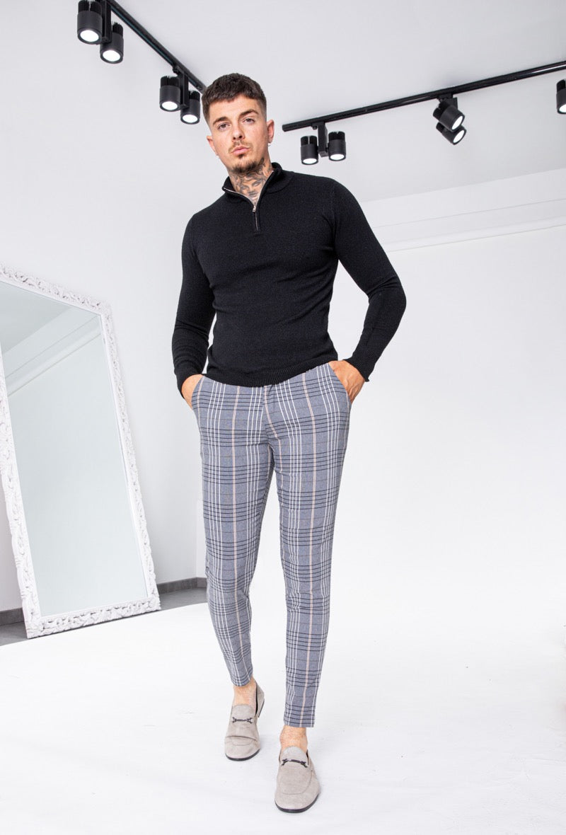 Pantalons a carreaux homme ILANNFIVE