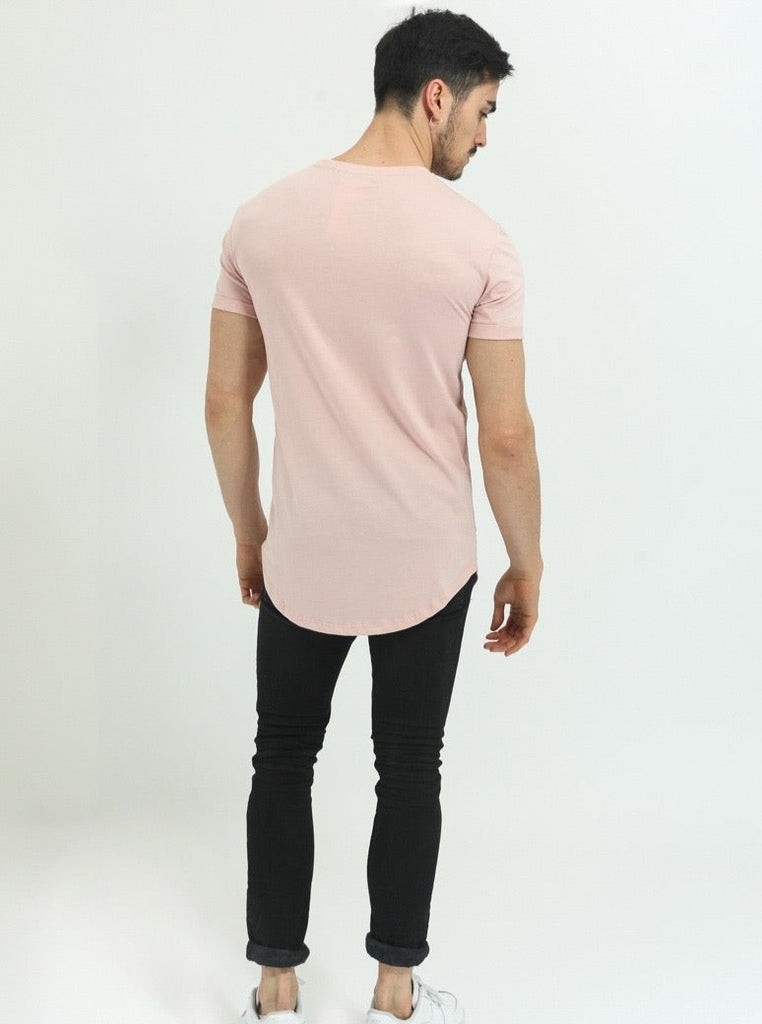 Frilivin T-shirt oversize manche courte rose homme ilannfive