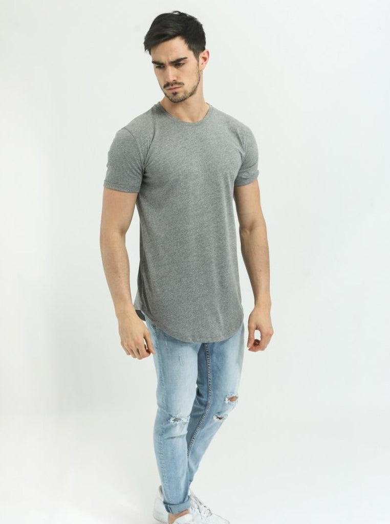Frilivin T-shirt oversize manche courte gris foncé homme ilannfive