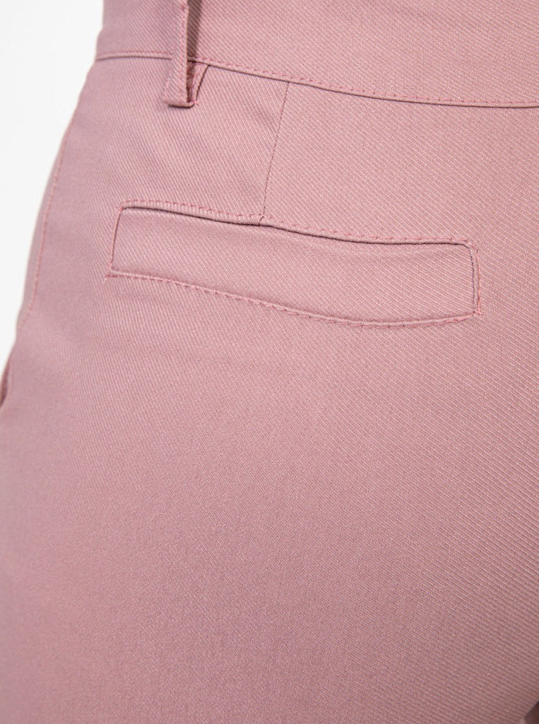 Frilivin pantalon chino slim confortable rose homme ilannfive detail