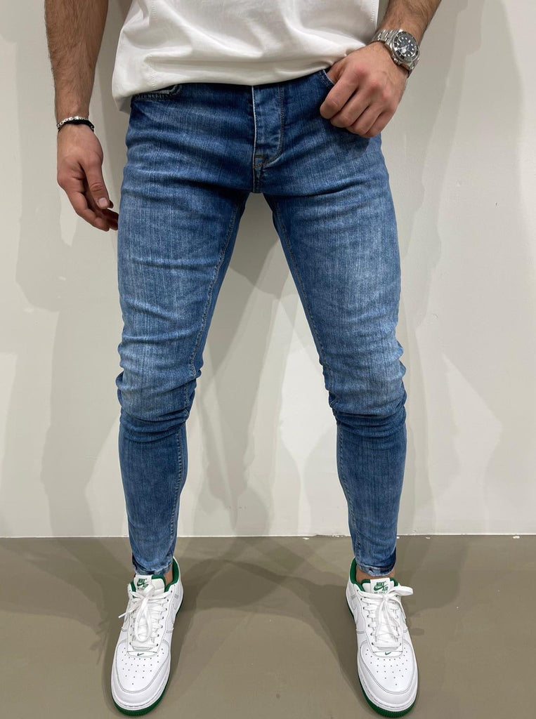 Jeans bleu skinny classique fashion homme ilannfive