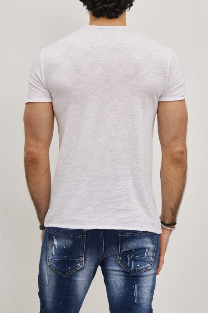 T-shirt blanc homme2