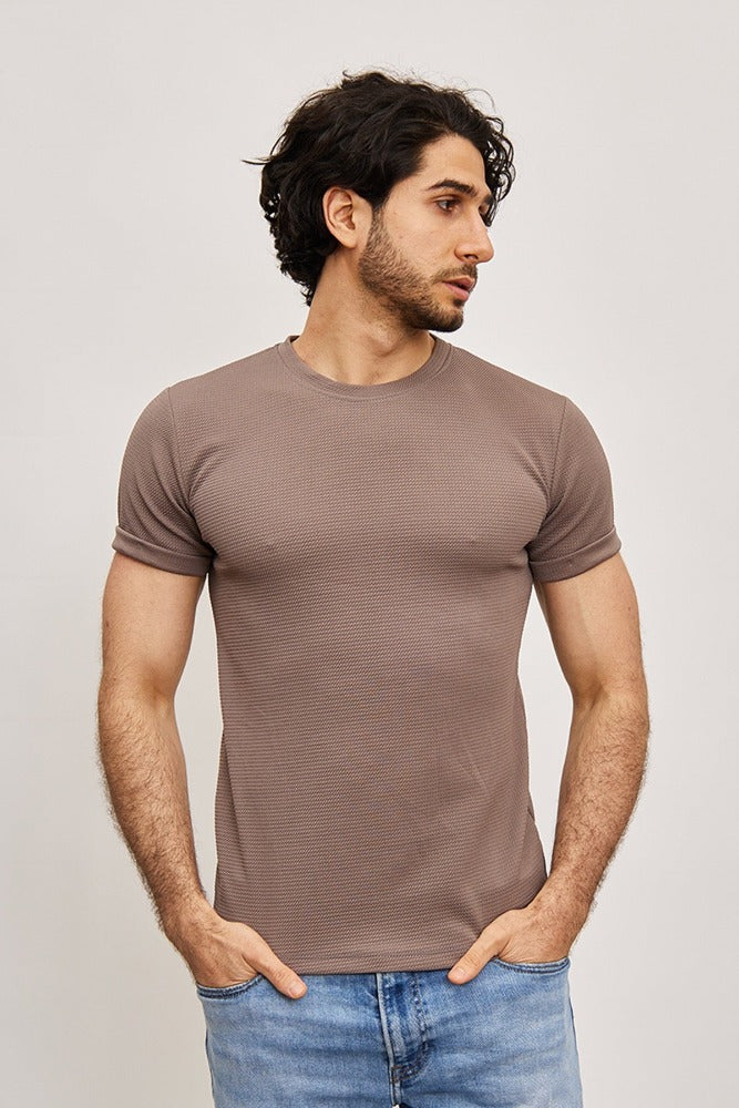 Tee shirt fashion gris homme