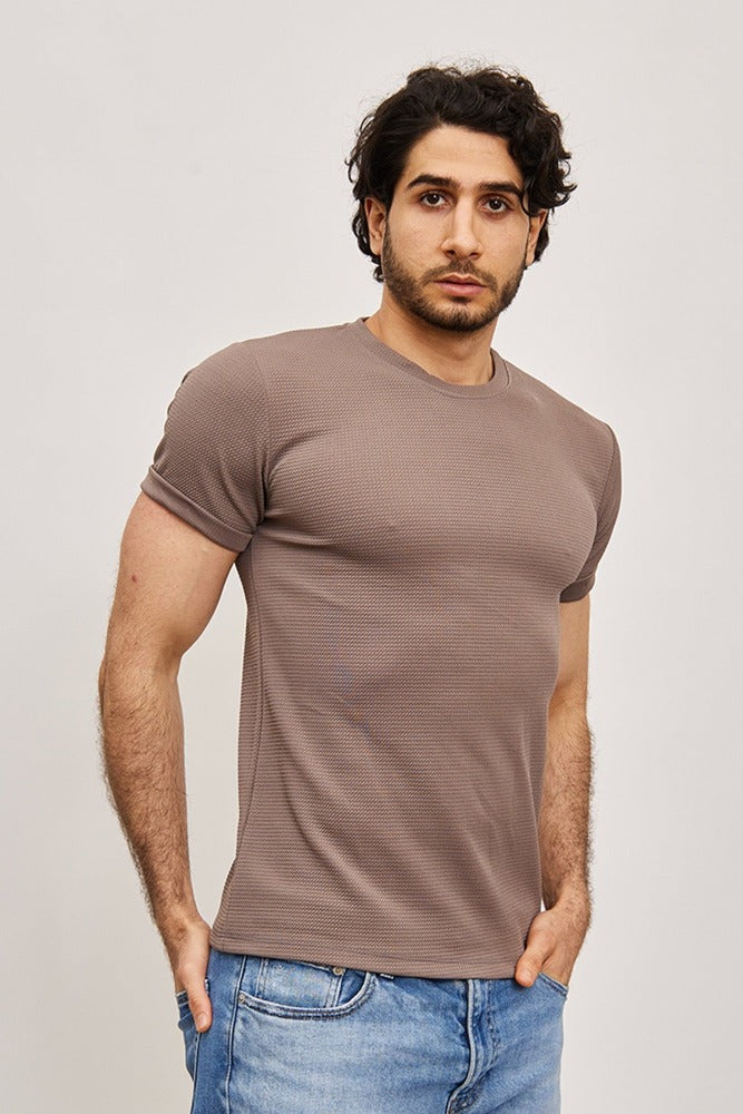 Tee shirt fashion gris homme
