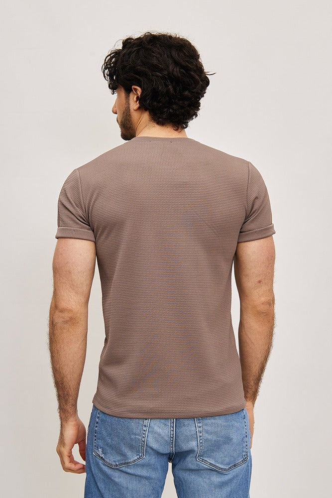 Tee shirt fashion gris homme