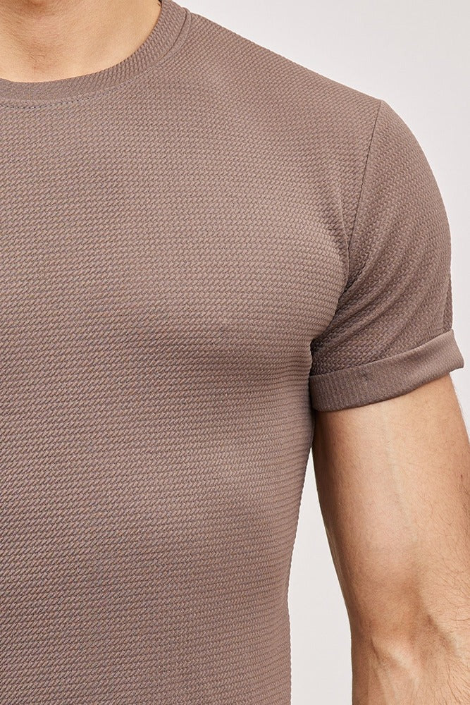 Tee shirt fashion gris homme