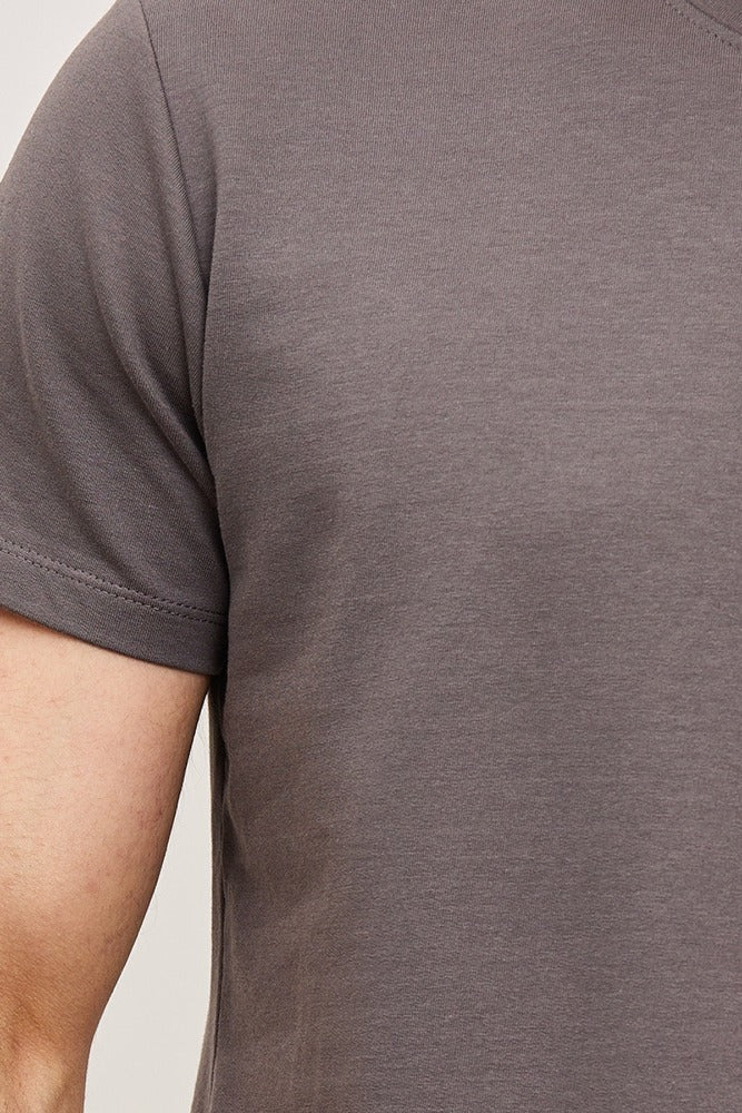 Tee shirt fashion gris homme