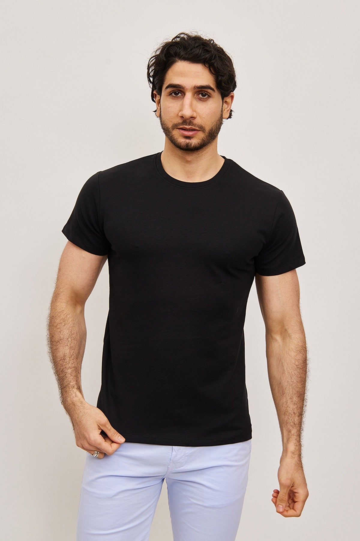 T-shirt manches courtes noir homme