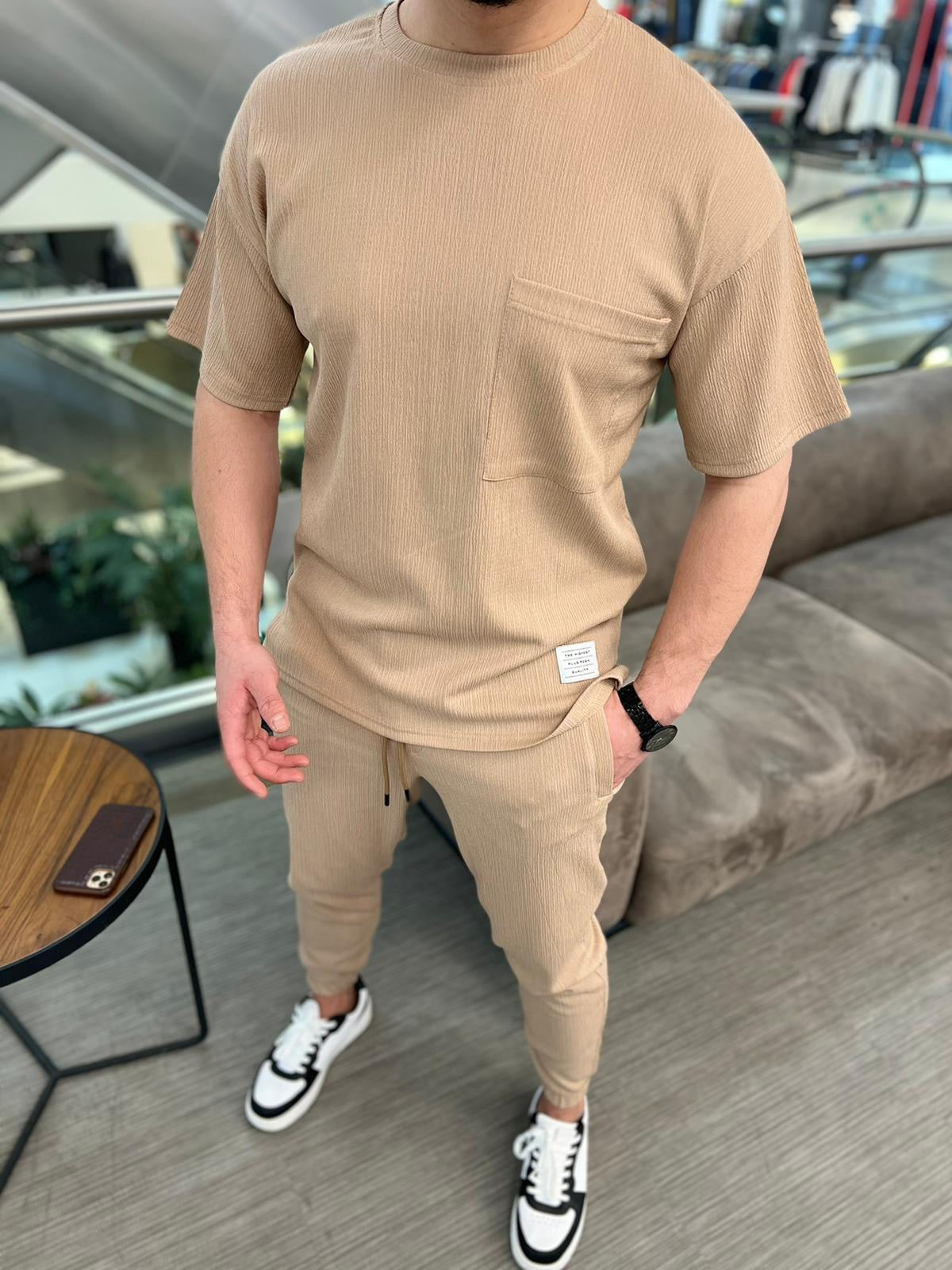 Ensemble beige fashion homme ilannfive