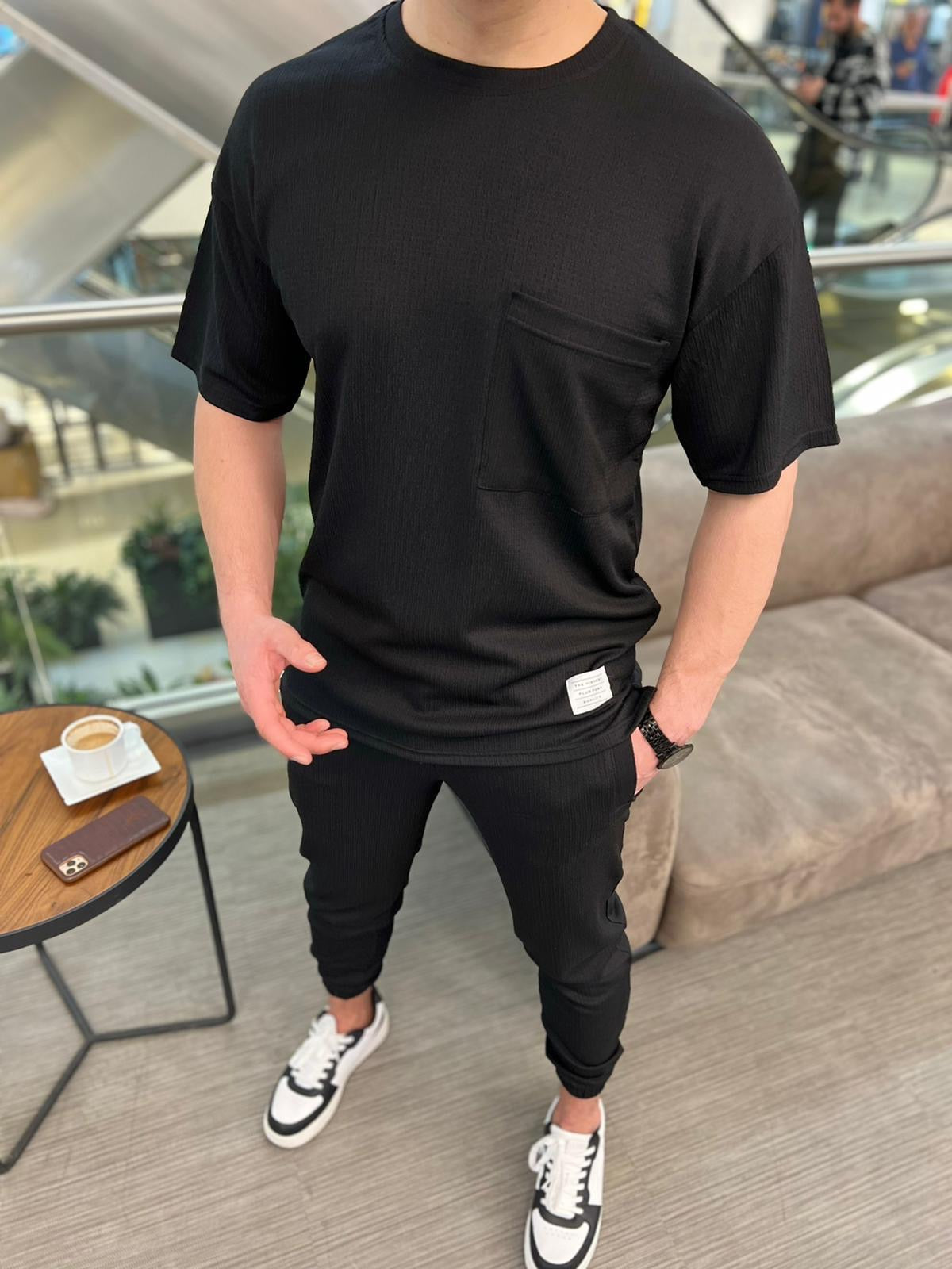 Ensemble noir fashion homme ilannfive