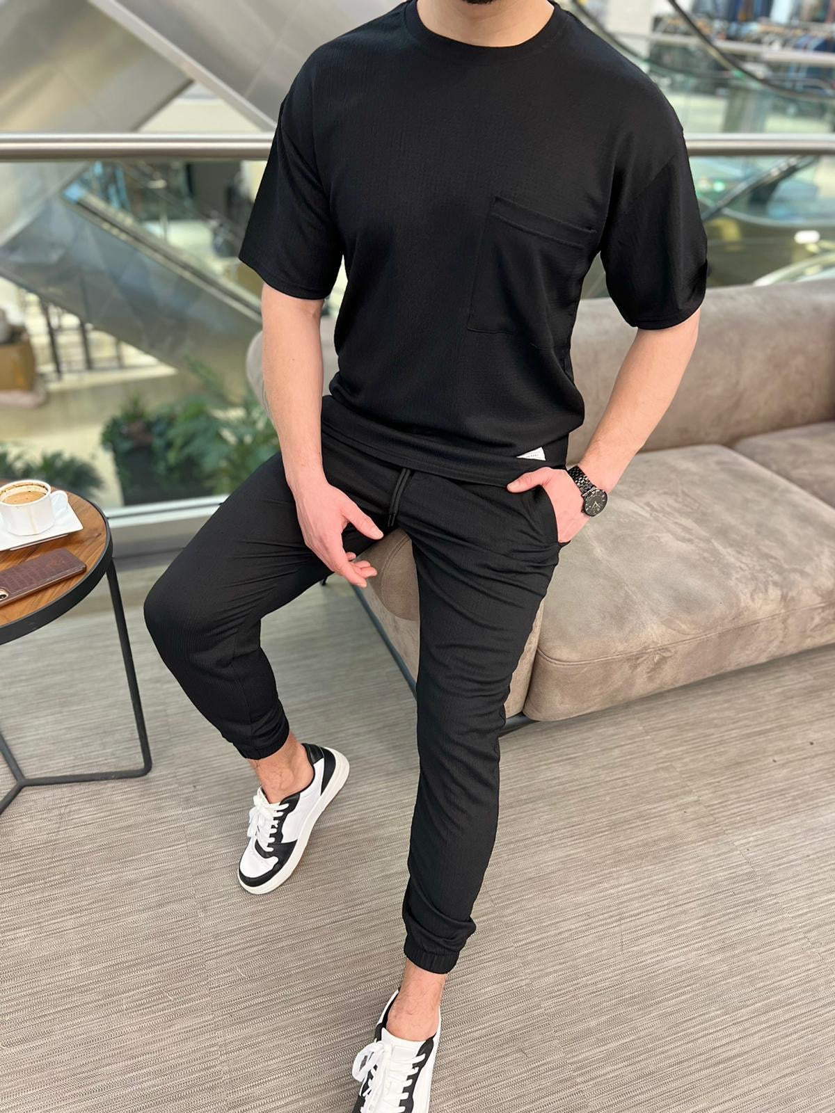 Ensemble noir fashion homme ilannfive