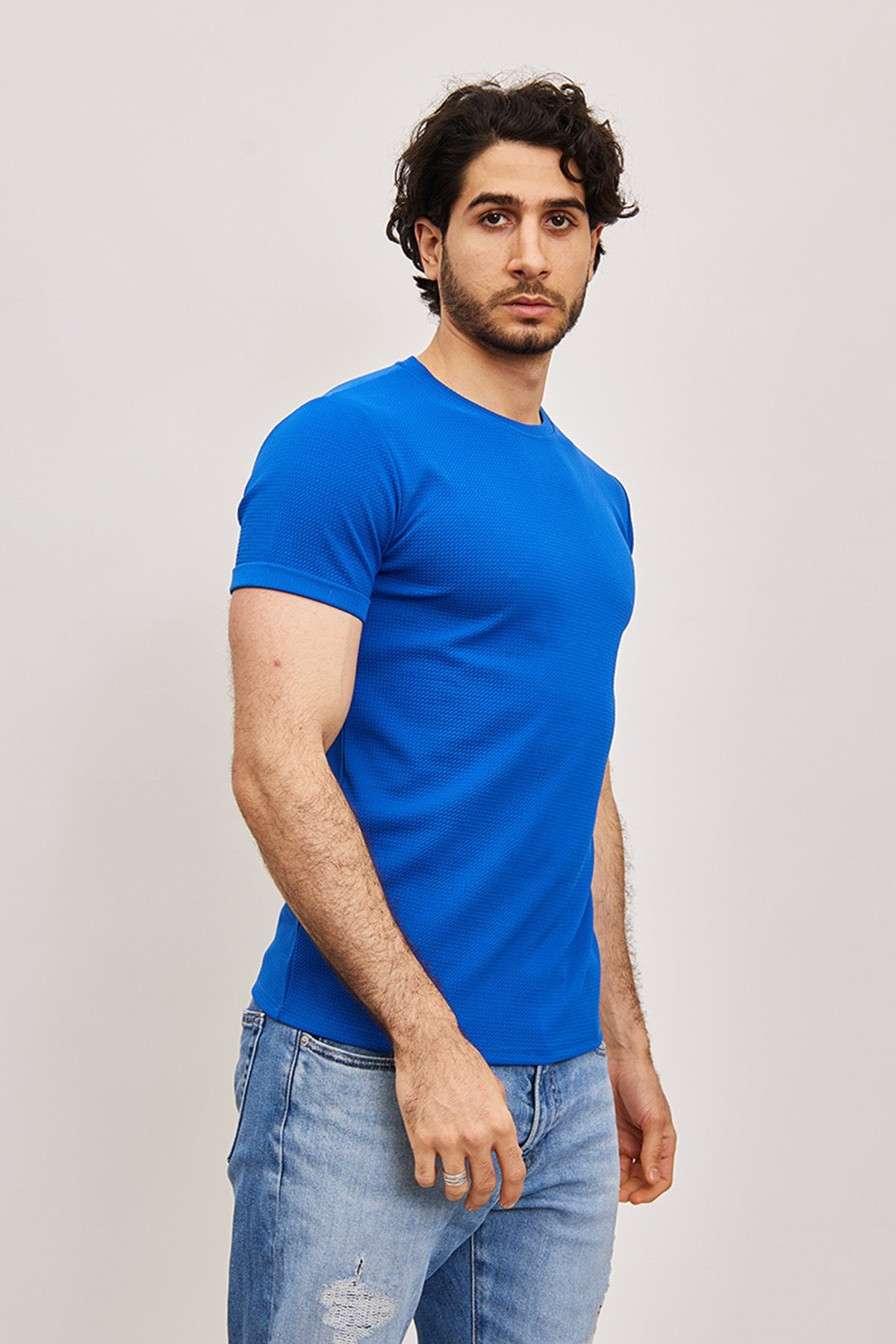 T-shirt manches courtes matière premium royal homme