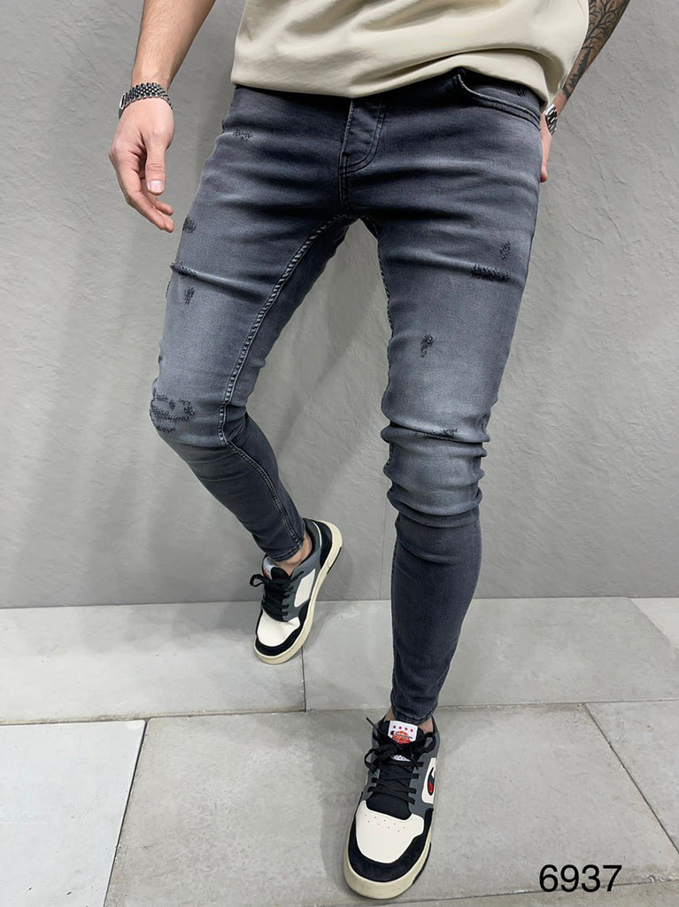 Jean gris skinny fashion ilannfive