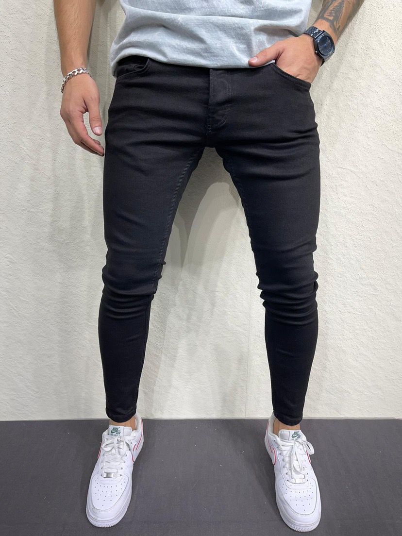 Pantalon jean noir skinny fashion homme – ILANNFIVE