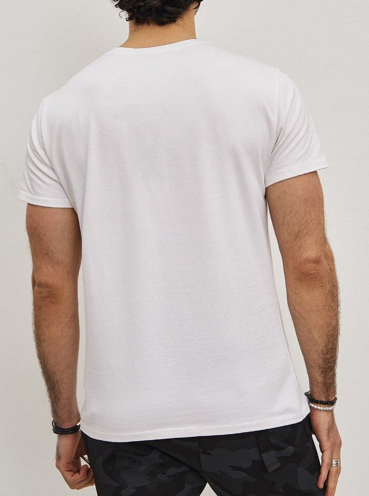 T-shirt blanc homme2