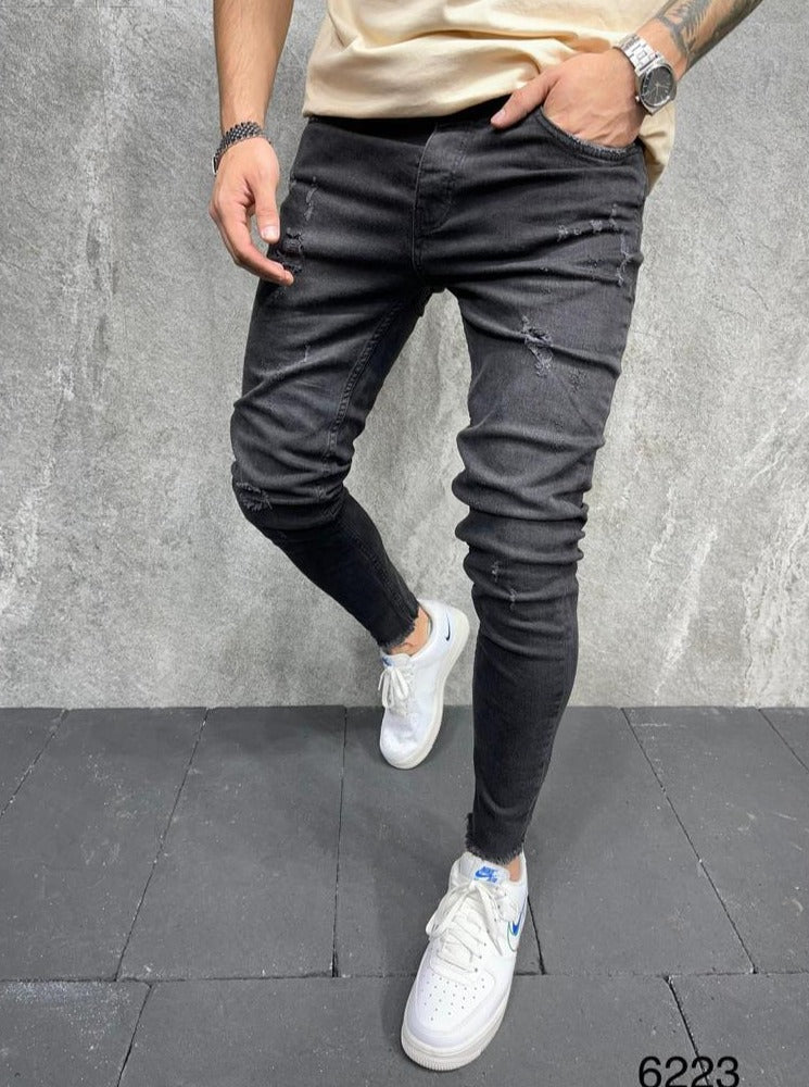 Jeans noir skinny fashion homme ilannfive