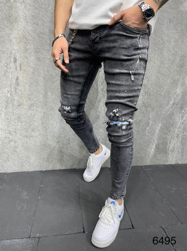 Jeans skinny gris homme 2y 