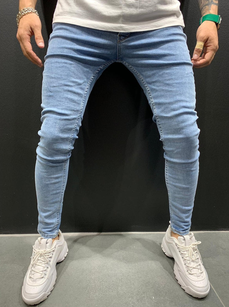 Jeans skinny bleu homme