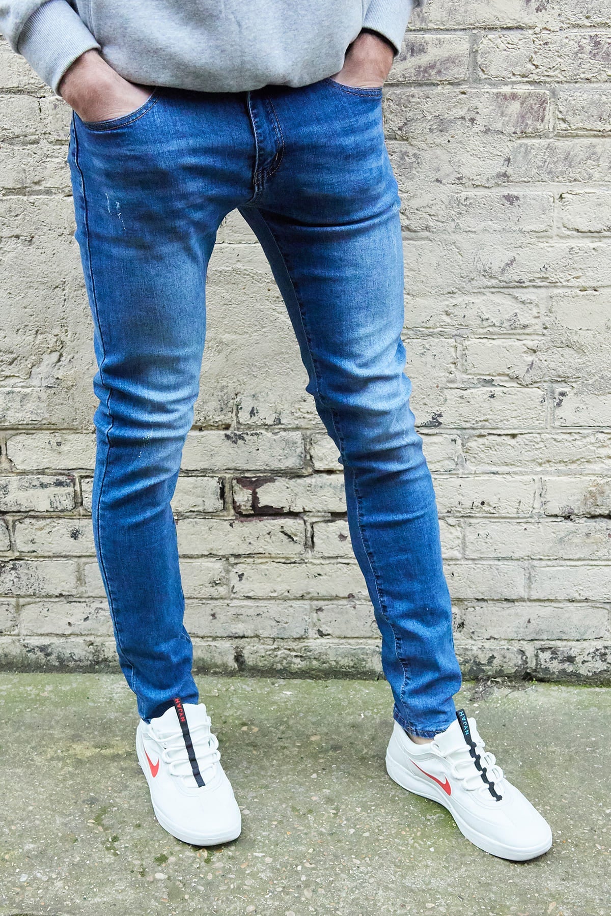Jean bleu clair fashion homme