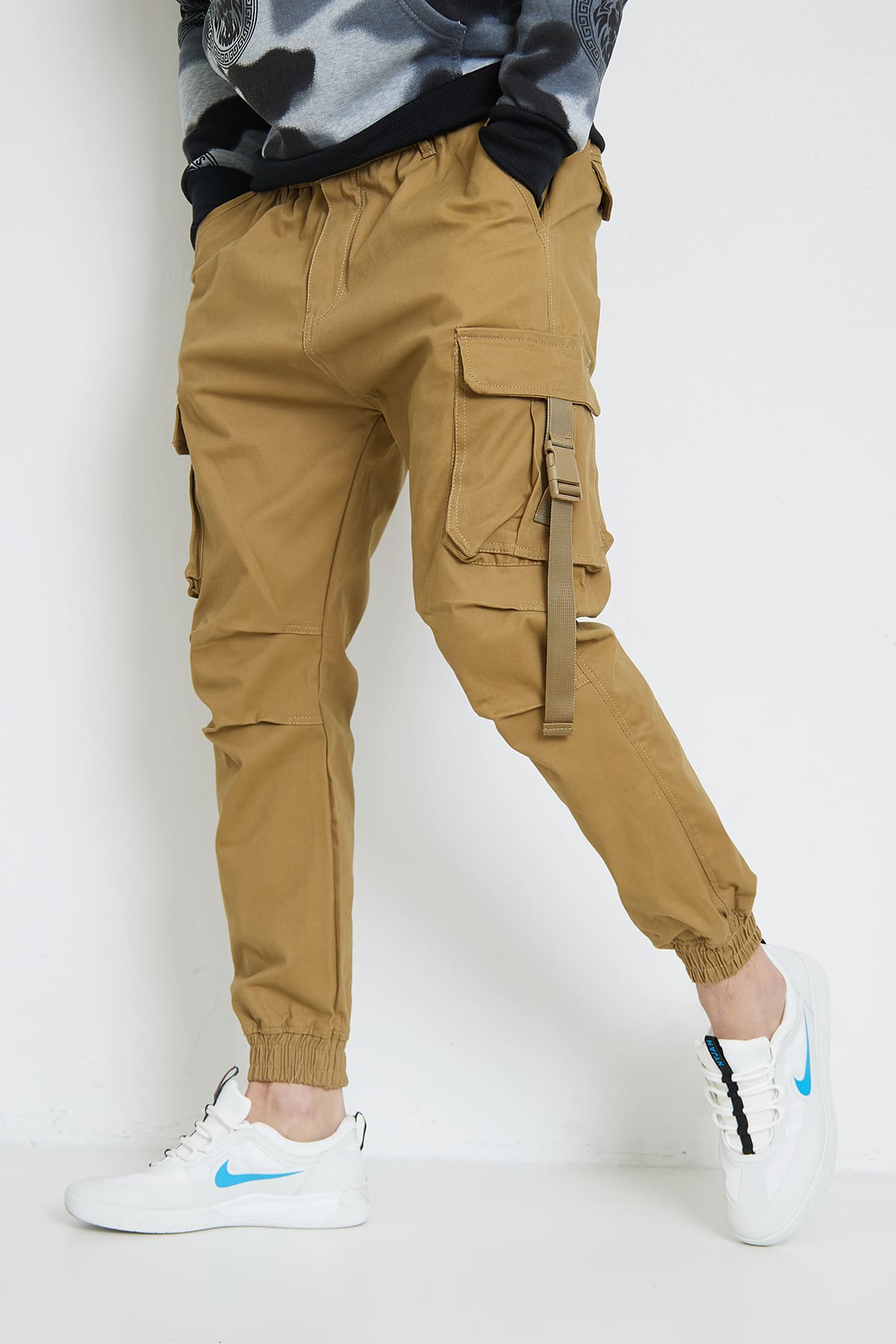 Cargo kaki fashion homme