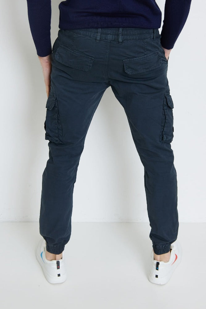 pantalon cargo bleu marine homme ilannfive